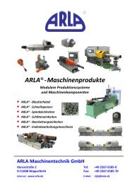 ARLA®-Maschinenprodukte - ARLA Maschinentechnik GmbH