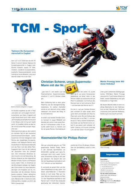 TCM positioniert sich als Total Solution Provider - TCM International