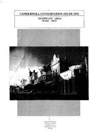 Camberwell Conservation Study 1991 Vol 3 - City of Boroondara