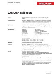 CARRARA Reibeputz - Dracholin GmbH