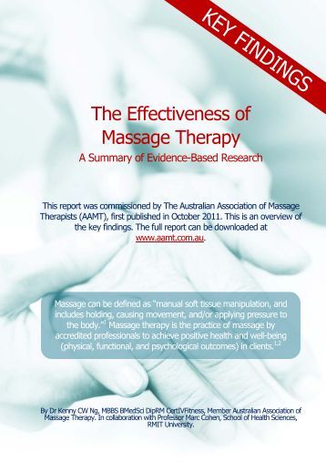 Does Massage Therapy Work?