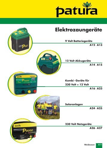 PDF Katalog Patura: Elektrozaungeräte