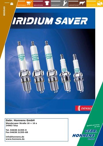 iridium saver - Gebr. Honnens GmbH