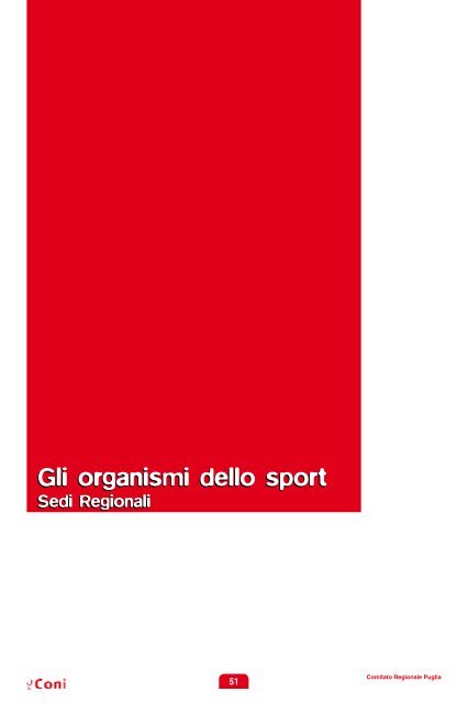 portale dello sport pugliese e strumento di promozione - Coni Puglia