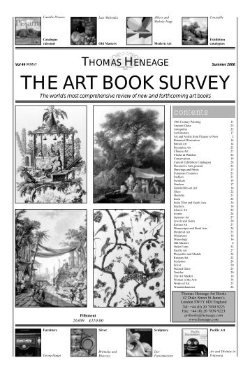 THE ART BOOK SURVEY - Thomas Heneage Art Books
