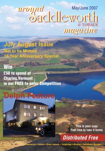 Front Cover SpinnedNEW - Around Saddleworth Magazine