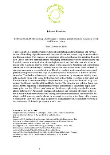 Dissertation abstract in cv
