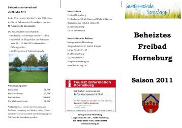 Beheiztes Freibad Horneburg - Samtgemeinde Horneburg
