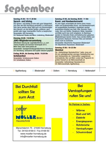 Veranstaltungskalender 2013 - Samtgemeinde Horneburg