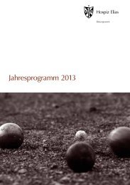 Jahresprogramm 2013 - Hospiz Elias