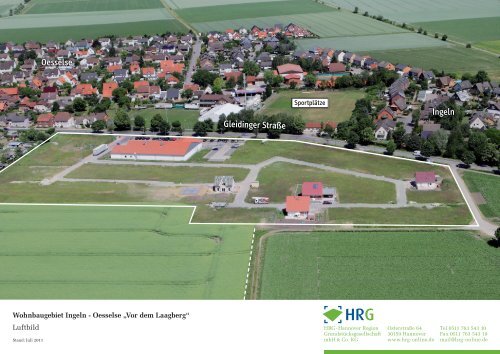 Wohnbaugebiet Ingeln - Oesselse âVor dem Laagbergâ - HRG