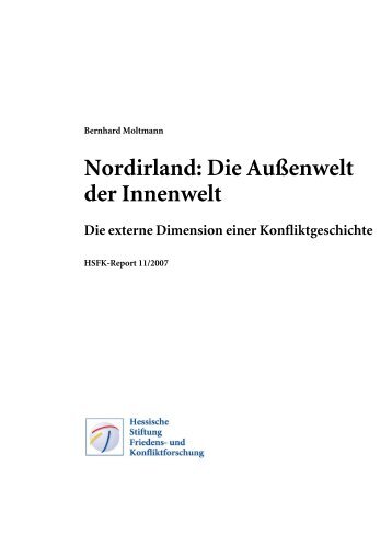 Nordirland: Die Außenwelt der Innenwelt - HSFK