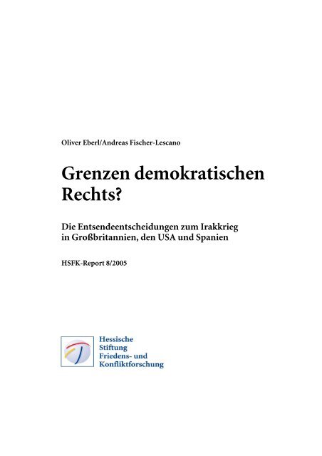 Grenzen demokratischen Rechts? Die ... - eDoc