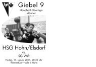 Giebel 9 - HSG Hohn / Elsdorf