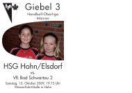 Giebel 3 - HSG Hohn / Elsdorf