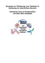 findet ihr das gemeinsame Kooperationskonzept - HSV Handball
