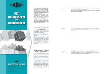 "Relaissockel und Relaisstecker" Katalog-Download 1,3 MB