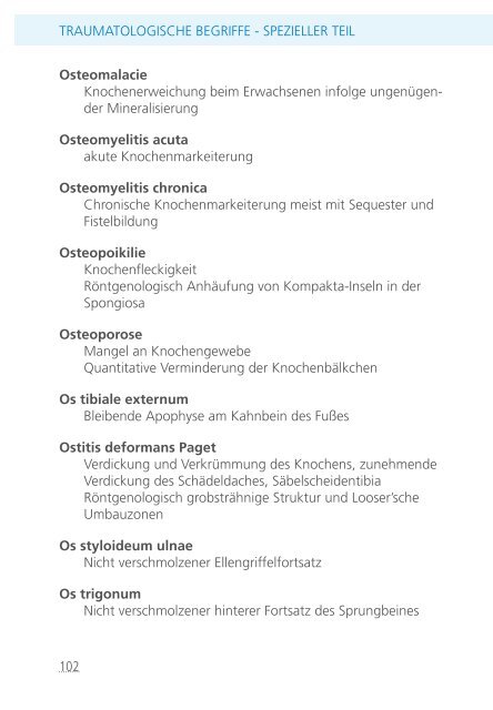 Die lateinische Diagnose in der Unfallchirurgie und ihren ...