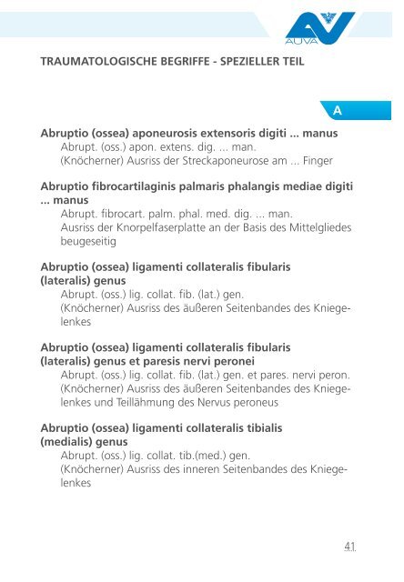 Die lateinische Diagnose in der Unfallchirurgie und ihren ...