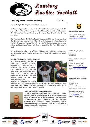 Der König ist tot – es lebe der König 27.07.2009 - HTHC