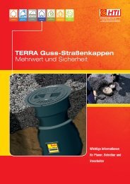TERRA Guss-Straßenkappen Mehrwert und Sicherheit - HTI Hezel KG