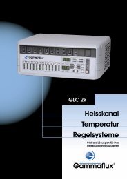 Heisskanal Temperatur Regelsysteme - Gammaflux Europe GmbH