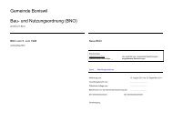 Gemeinde Boniswil Bau- und Nutzungsordnung (BNO)