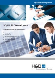 ISO/IEC 20.000 und mehr - Hönigsberg & Düvel Datentechnik GmbH