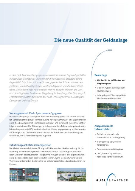 Park Apartments Ogugasse Die neue Dimension ... - Hübl & Partner