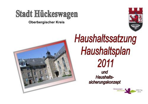 Haushaltsplan 2011 - D5 - Ratssitzung beschlossen ... - Hückeswagen