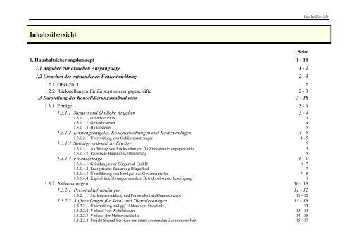 Haushaltsplan 2011 - D5 - Ratssitzung beschlossen ... - Hückeswagen