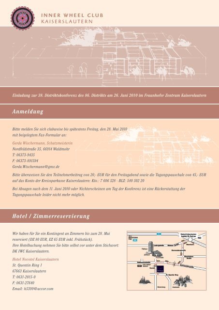 Hotel / Zimmerreservierung Anmeldung - Human Solutions GmbH