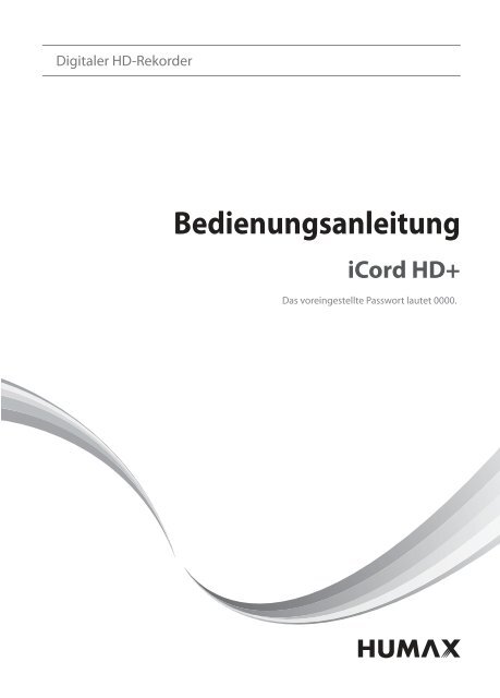 Bedienungsanleitung iCord HD+ - Humax