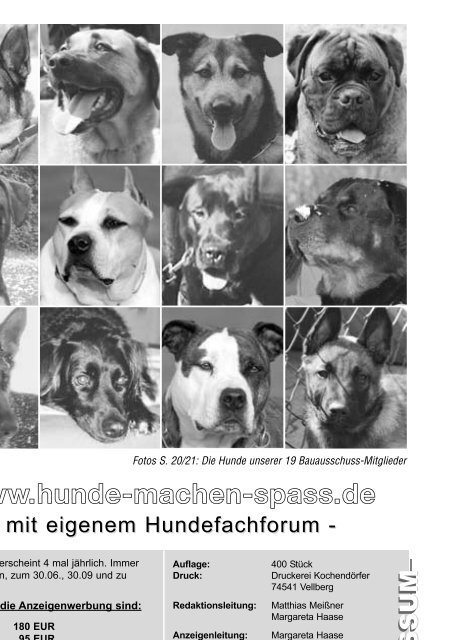 Heft 01/06 - Hunde  machen Spass