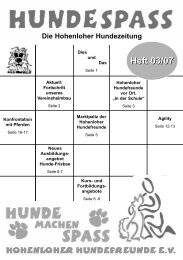 Heft 03/07 - Hunde machen Spass