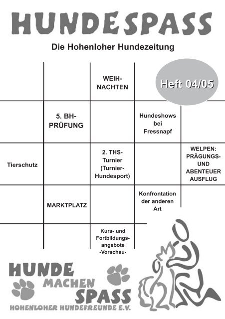 Heft 04/05 - Hunde machen Spass