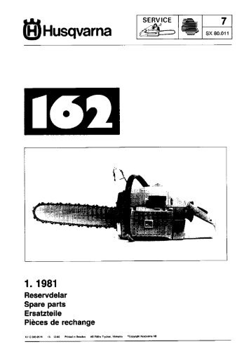 IPL, 162, 1980-12, Chain Saw - Husqvarna