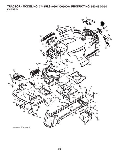 OM, 2748 GLS, (CA), 96043005000,  2008-03, Ride ... - Husqvarna