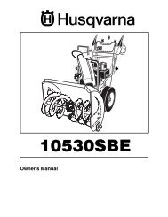 OM, 10530 SBE, 96195000103, 2006-08, Snow Thrower - Husqvarna