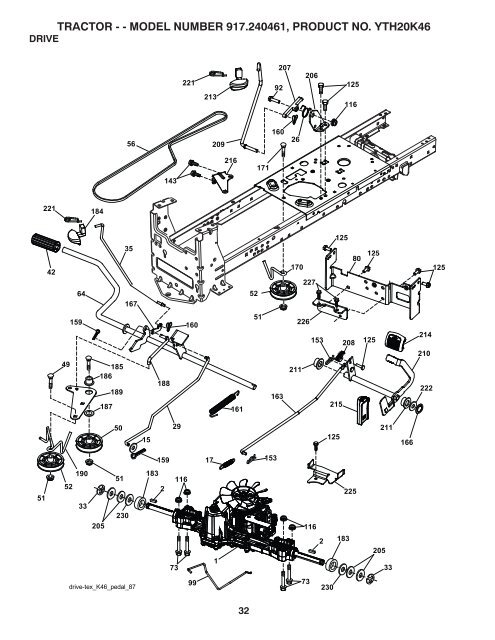 OM, HUSQVARNA, YTH20K46, 2011-02, 532441748, NAen ...