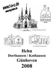 Hehn 2008 - Heimatverein Dorthausen