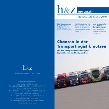 Magazin-Artikel: Chancen in der Transportlogik nutzen - Huz.de