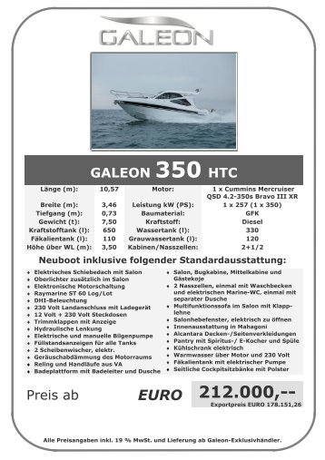 galeon 350 htc - Galeon by HW BOOTSCENTER