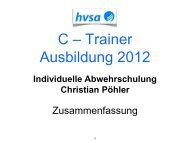 C - Trainer Ausbildung  2012 - HVSA