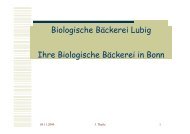 Vortrag Jürgen Theile, Bio-Bäckerei Lubig