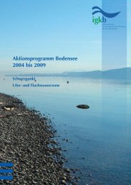 Aktionsprogramm Bodensee - IGKB