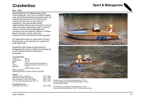 Sport & Mahagonies - Hydro & Marine