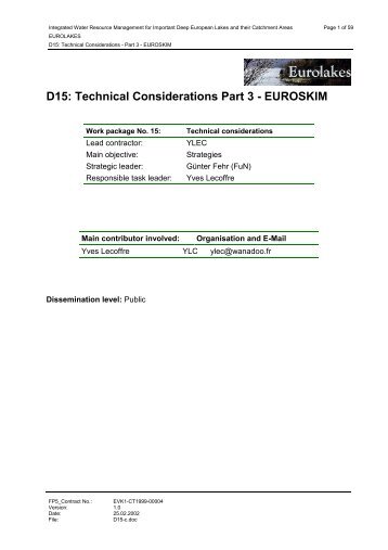 D15: Technical Considerations Part 3 - Hydromod