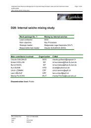 D28: Internal seiche mixing study - Hydromod