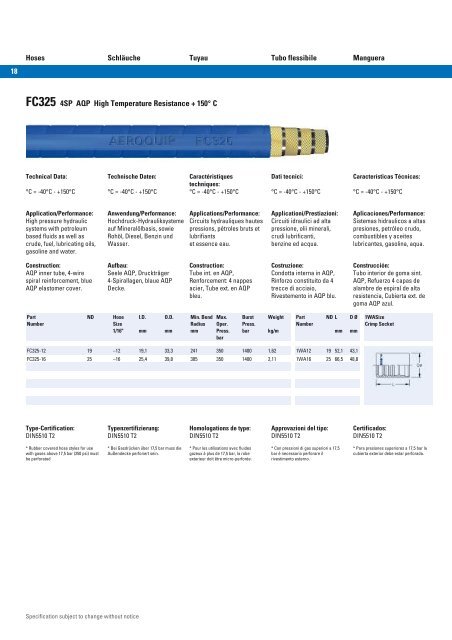 Aeroquip - Powerflex-fhp